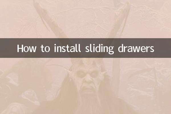 How to install sliding drawers