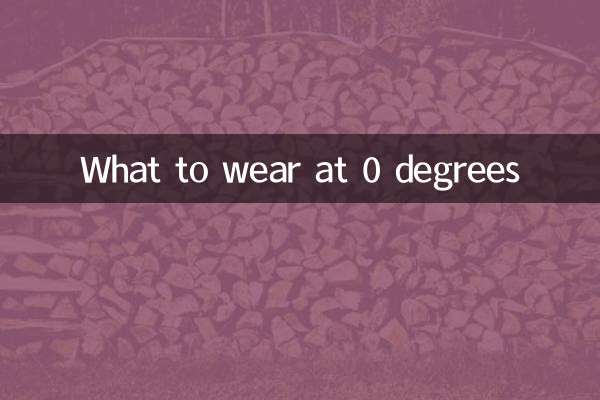 Qué ponerse a 0 grados