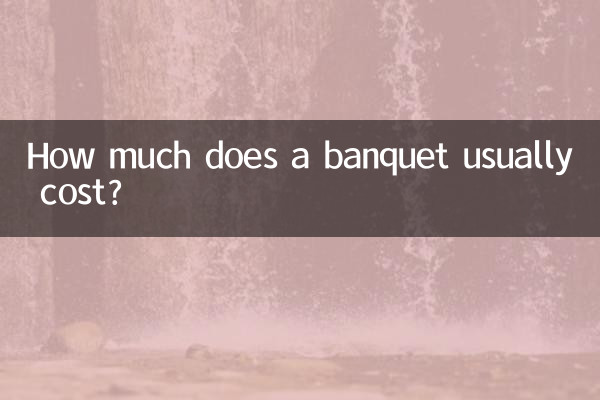 ¿Cuánto suele costar un banquete?