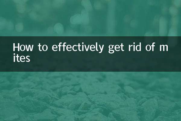 Como se livrar efetivamente dos ácaros