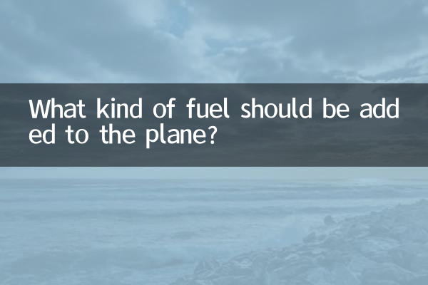 What kind of fuel should be added to the plane?