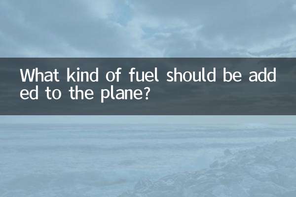What kind of fuel should be added to the plane?