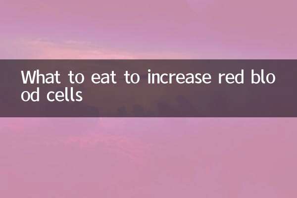 赤血球を増やすために何を食べるか