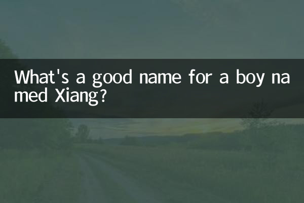 Was ist ein guter Name für einen Jungen namens Xiang?