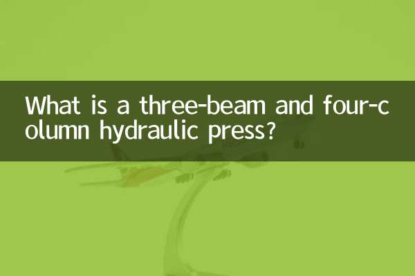 What is a three-beam and four-column hydraulic press?