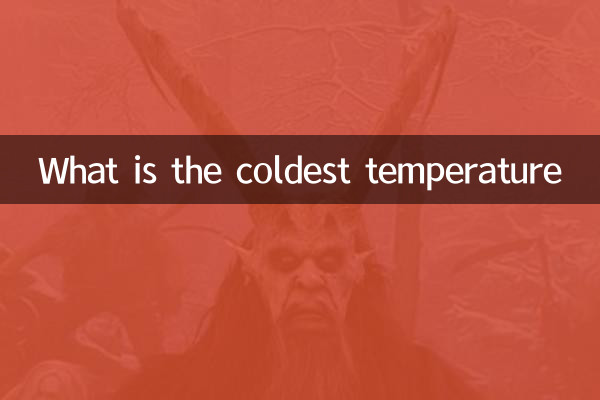 Was ist die kälteste Temperatur?