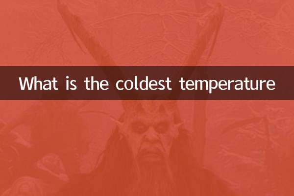 Was ist die kälteste Temperatur?