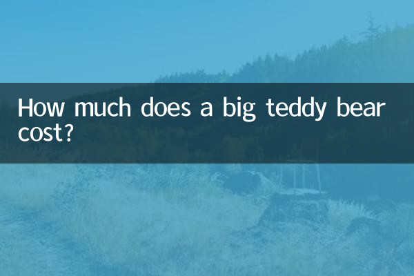 How much does a big teddy bear cost?