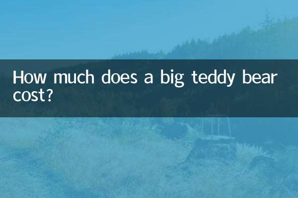 ¿Cuánto cuesta un osito de peluche grande?