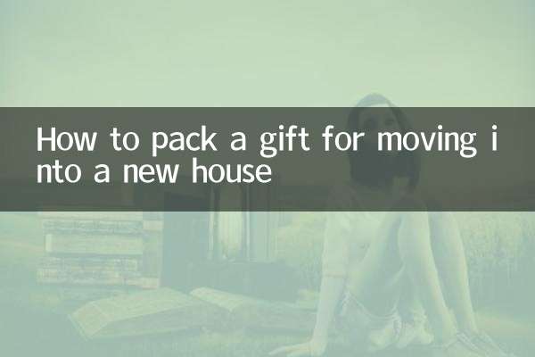 How to pack a gift for moving into a new house