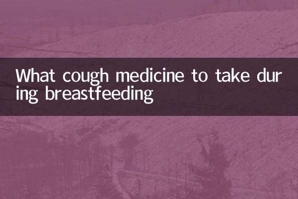 哺乳期吃什么止咳药