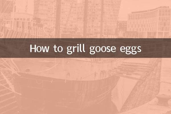 How to grill goose eggs