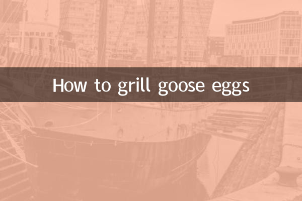 How to grill goose eggs