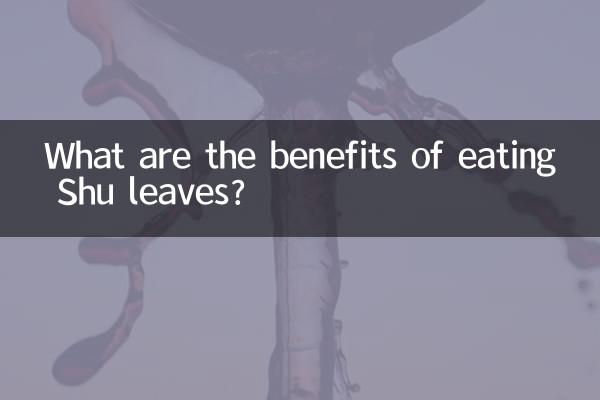 What are the benefits of eating Shu leaves?