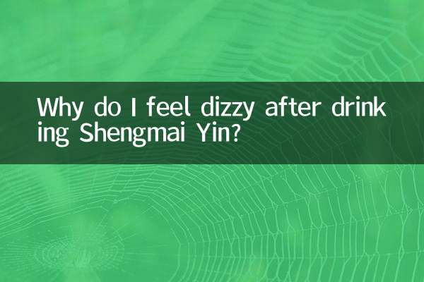 Why do I feel dizzy after drinking Shengmai Yin?