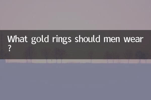 What gold rings should men wear?