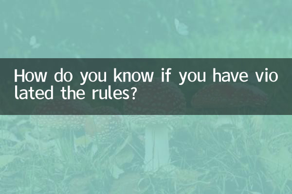 How do you know if you have violated the rules?