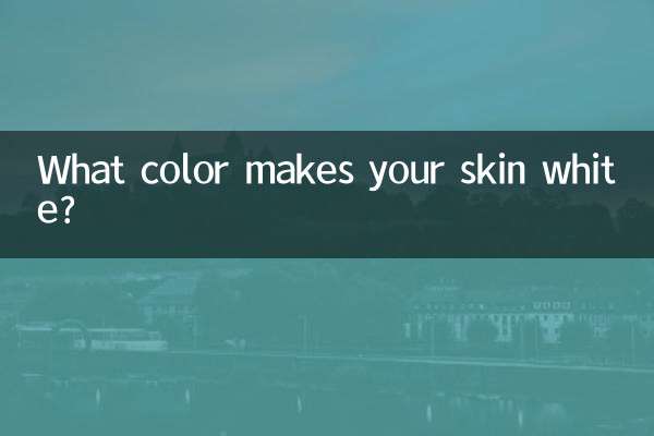 What color makes your skin white?