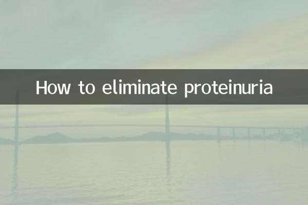 How to eliminate proteinuria
