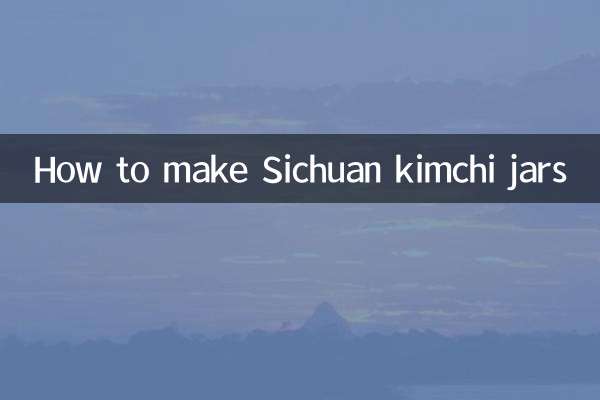 Come preparare i vasetti di kimchi del Sichuan