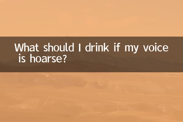 声音嘶哑喝什么好