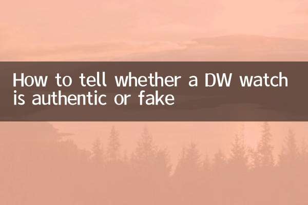 DW 시계가 정품인지 가짜인지 확인하는 방법