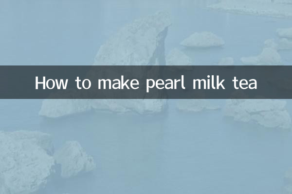 Como fazer chá com leite pérola