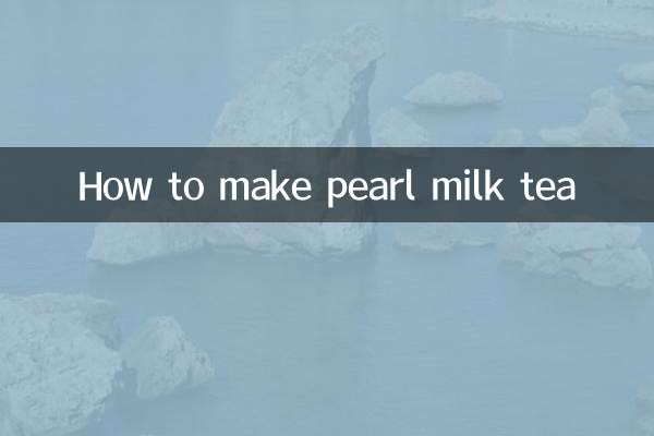 Como fazer chá com leite pérola