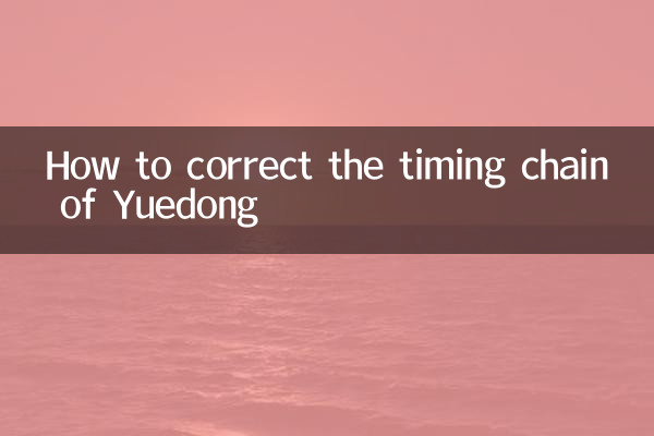 Comment corriger la chaîne de distribution de Yuedong