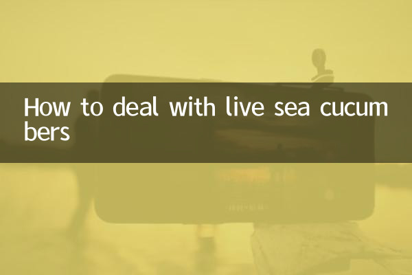 Cómo lidiar con los pepinos de mar vivos