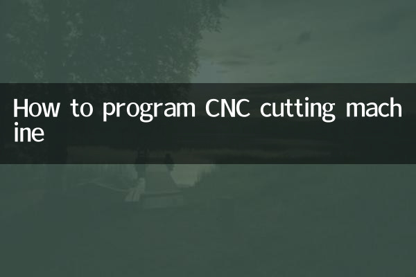 CNC 절단기를 프로그래밍하는 방법