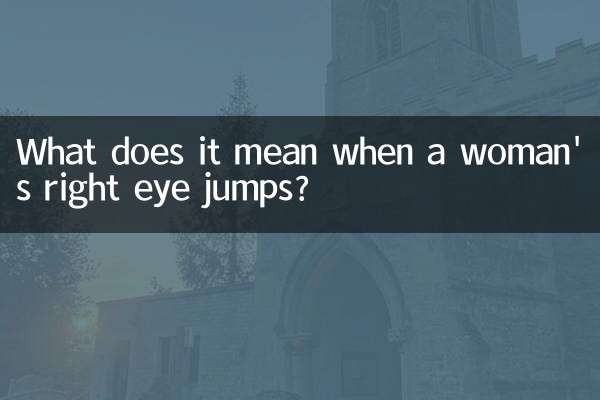女性の右目が飛び出すのは何を意味しますか？