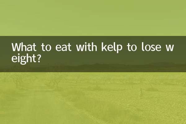 Was kann man mit Seetang essen, um Gewicht zu verlieren?