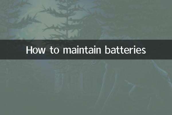 Como manter as baterias