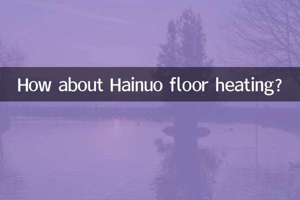 Wie wäre es mit einer Hainuo-Fußbodenheizung?