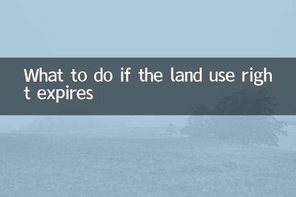 What to do if the land use right expires