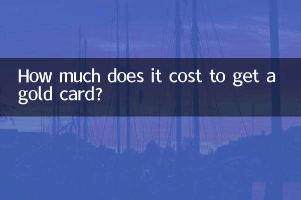 ゴールドカードを取得するにはいくらかかりますか？