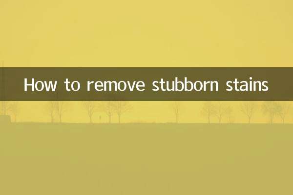 Come rimuovere le macchie ostinate