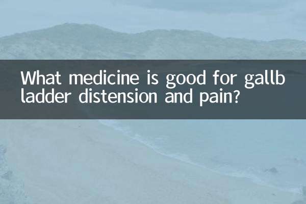 What medicine is good for gallbladder distension and pain?