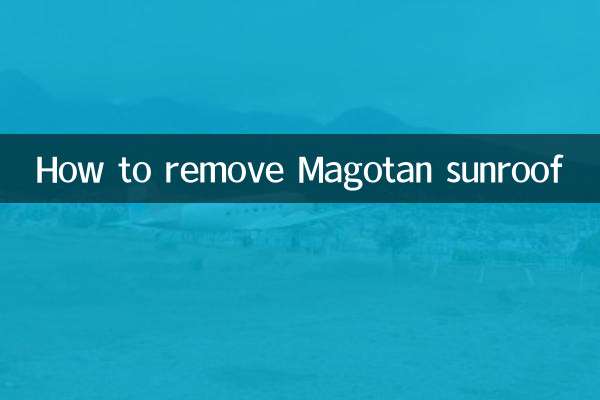 So entfernen Sie das Magotan-Schiebedach