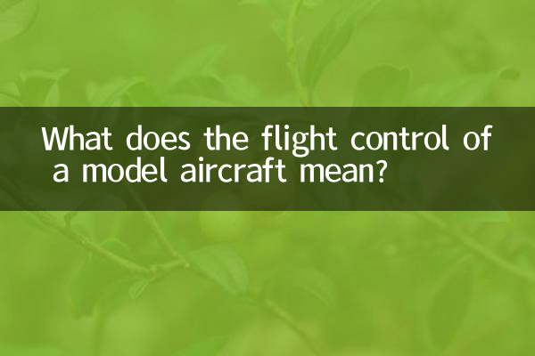 What does the flight control of a model aircraft mean?