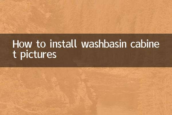 كيفية تركيب خزانة مغسلة بالصور