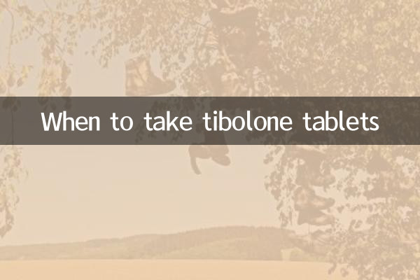 Quando assumere le compresse di tibolone