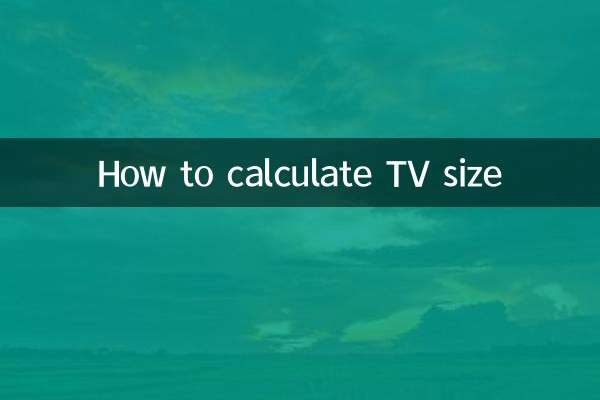 Cómo calcular el tamaño del televisor