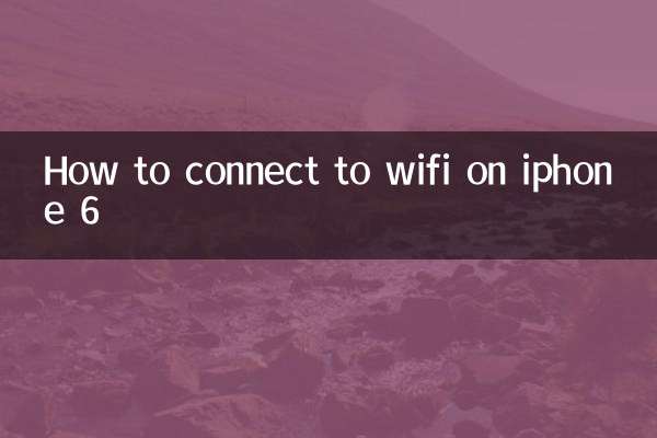 Comment se connecter au wifi sur iPhone 6