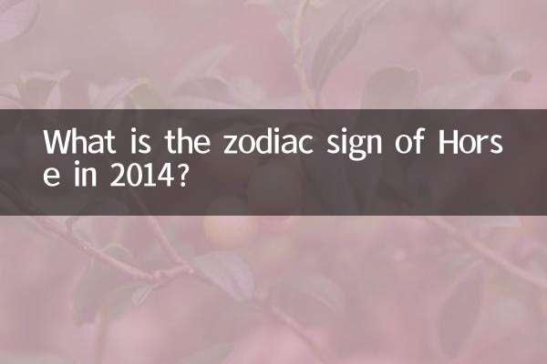 Was ist das Sternzeichen Pferd im Jahr 2014?