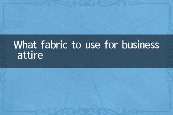Welcher Stoff eignet sich für Geschäftskleidung?
