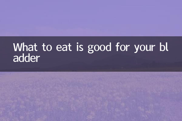 O que comer é bom para a bexiga