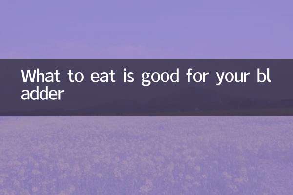 O que comer é bom para a bexiga