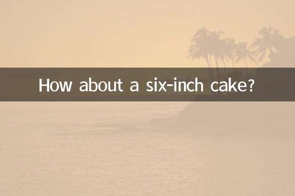 6インチのケーキはどうですか？